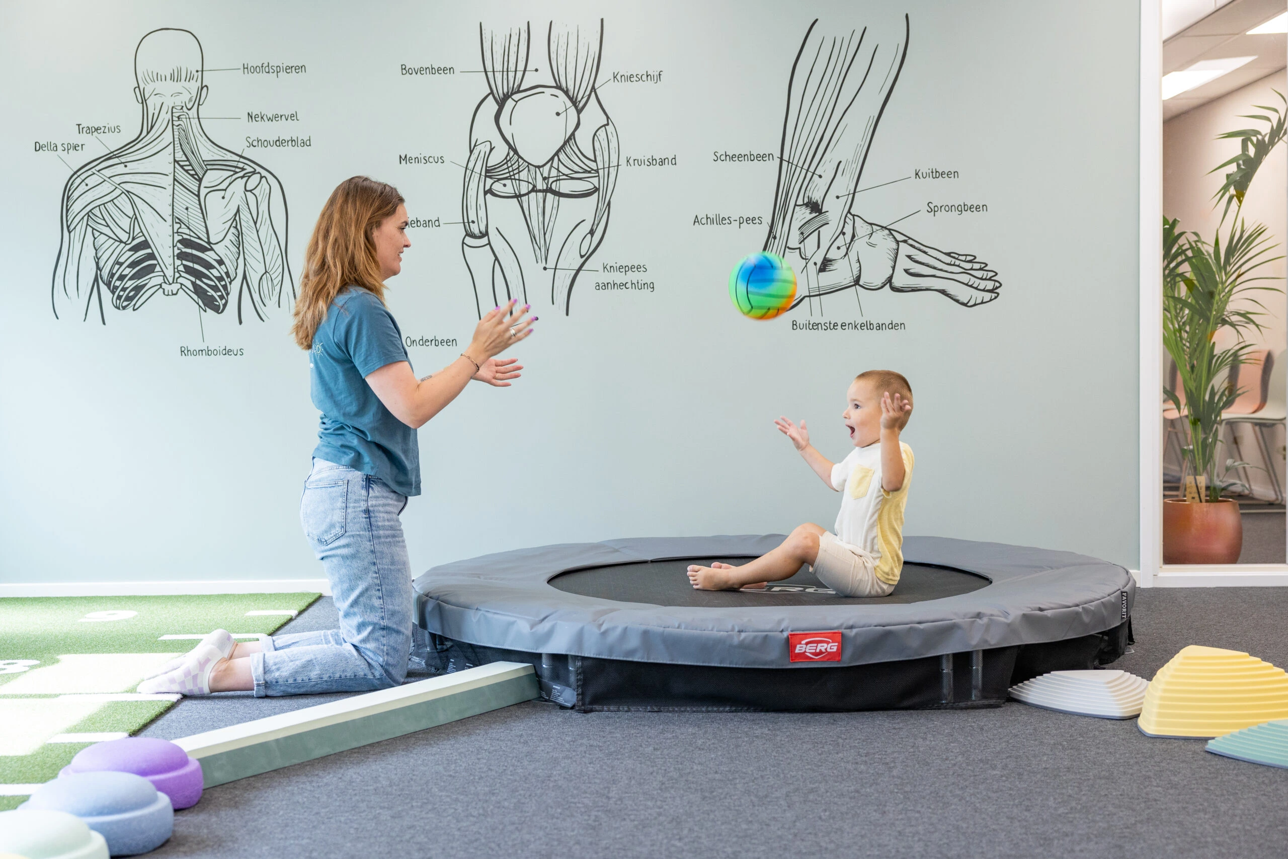 Kinderfysiotherapie praktijkruimte Kids Fysio Capelle